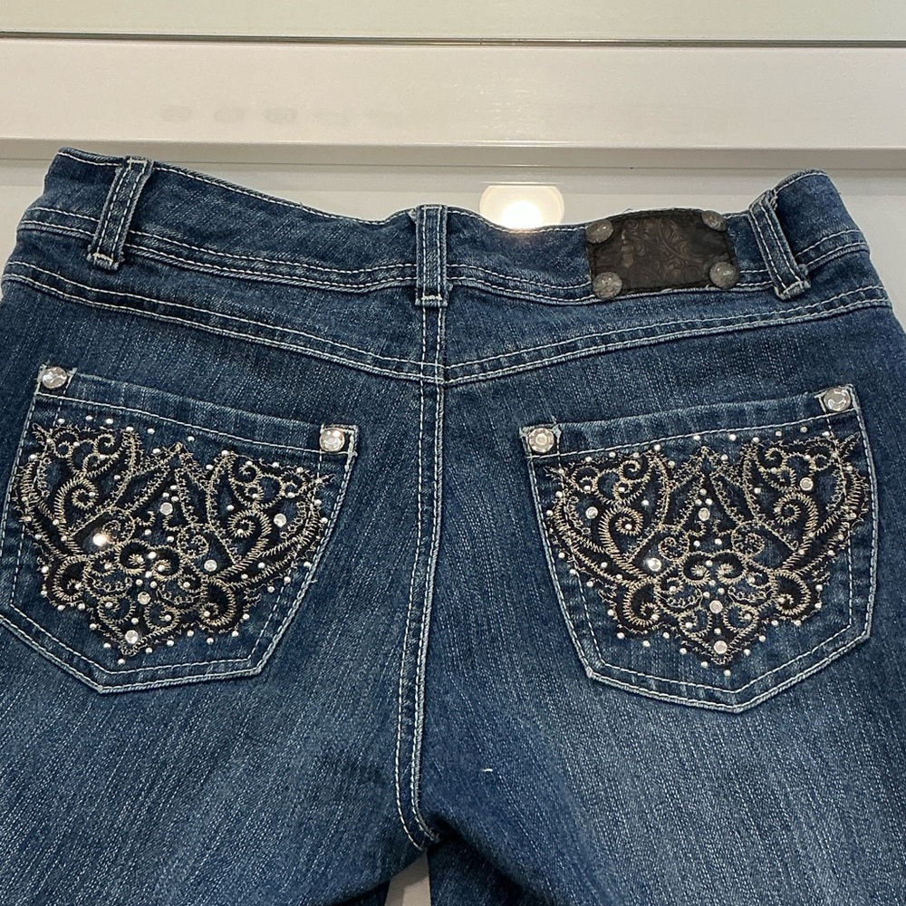 Style & Co. Blue Embellished Jeans